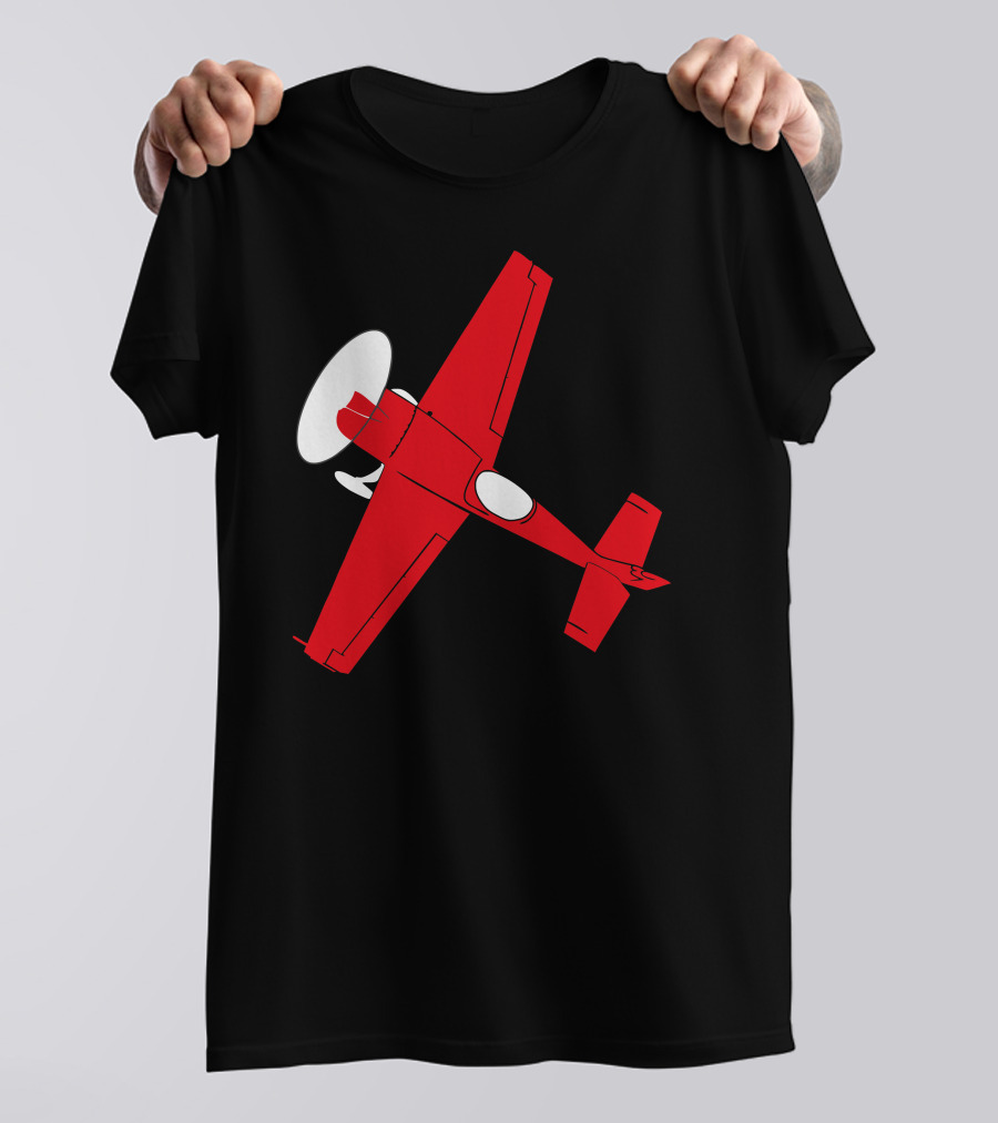 Pilot Flieger Airplane Flugzeug Extra300 RC Flyer Red Aircraft T-Shirt