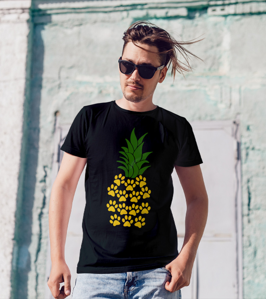 Pineapple Made Of Paw Prints T-Shirt