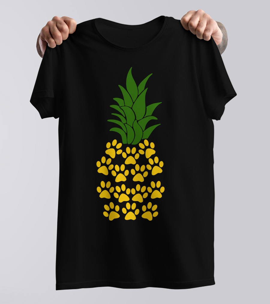 Pineapple Made Of Paw Prints T-Shirt
