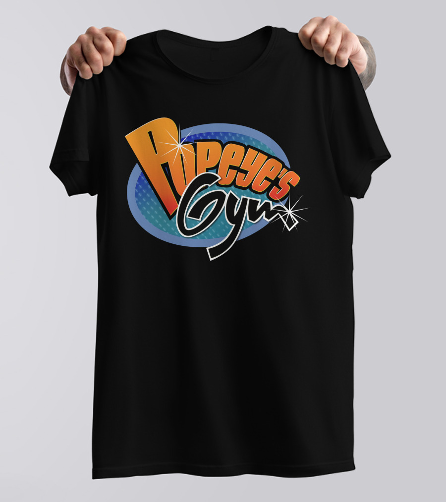 Popeye's Gym Retro Cartoon Fitness Adventure T-Shirt