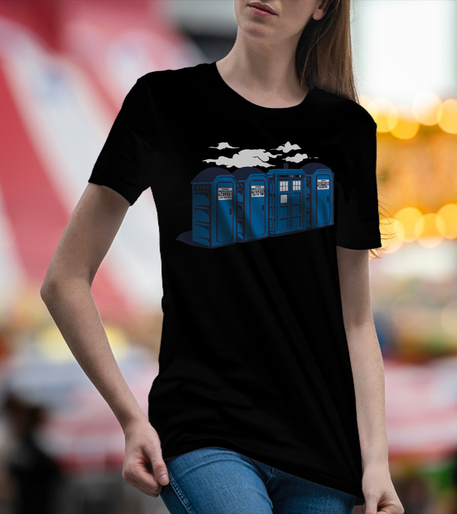 Port A Tardis Doctor Who Portable Toilets T-Shirt