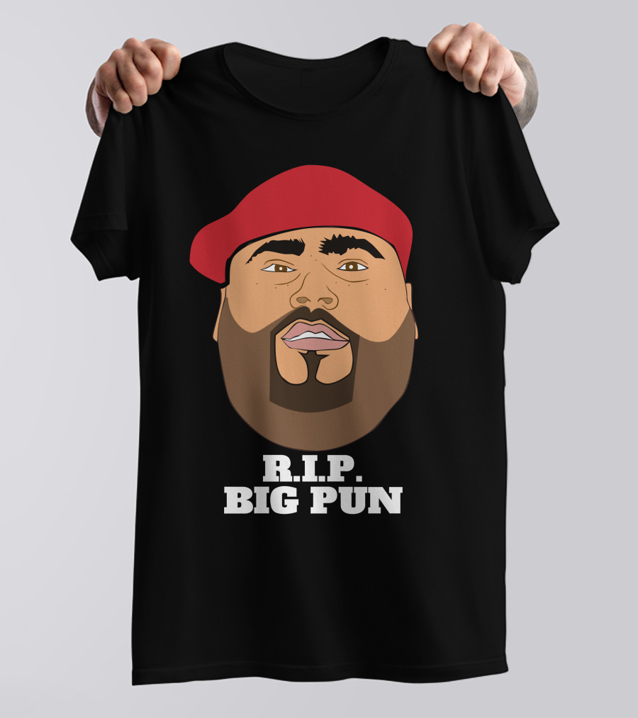 R.I.P. Big Pun Iconic Portrait With Red Beret T-Shirt