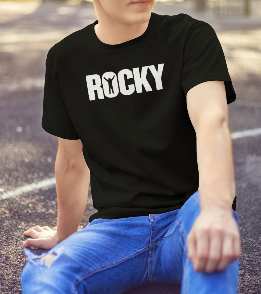 Rocky Balboa Victory Arms Raised Baseball Jersey T-Shirt