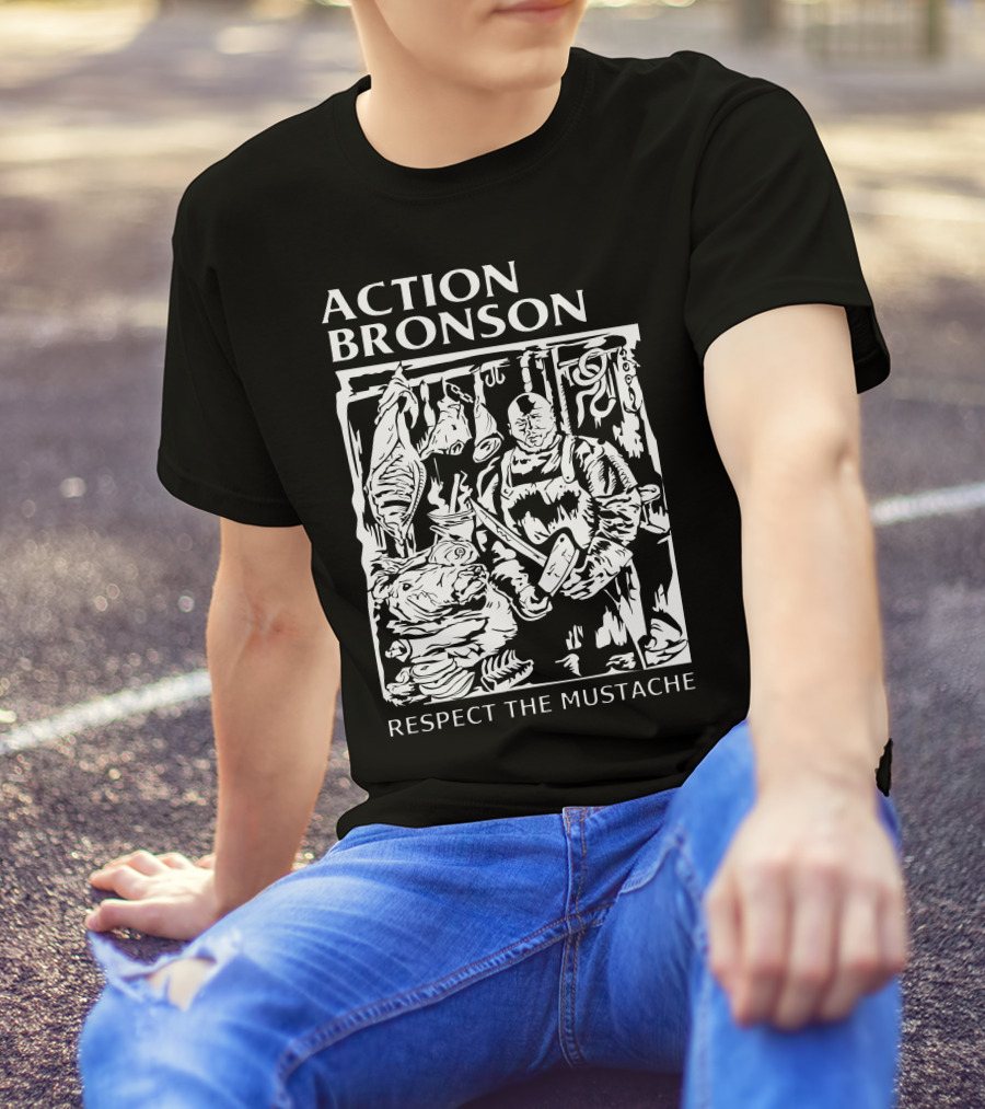 ACTION BRONSON RESPECT THE MUSTACHE T-Shirt