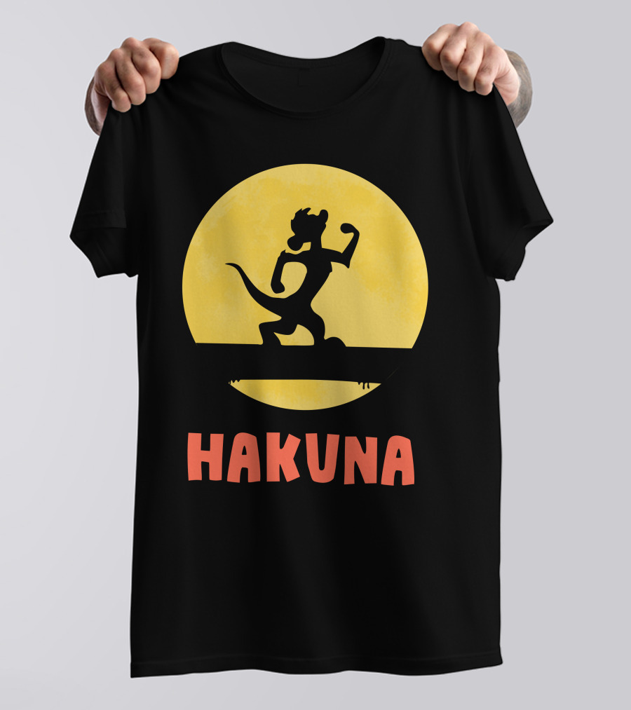Hakuna Strength Silhouette Bold Yellow Circle T-Shirt