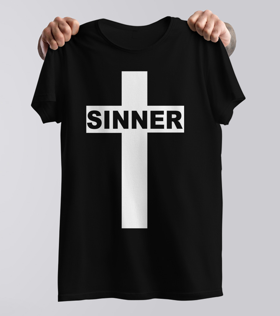 Sinner Cross Christian God Bible New T-Shirt