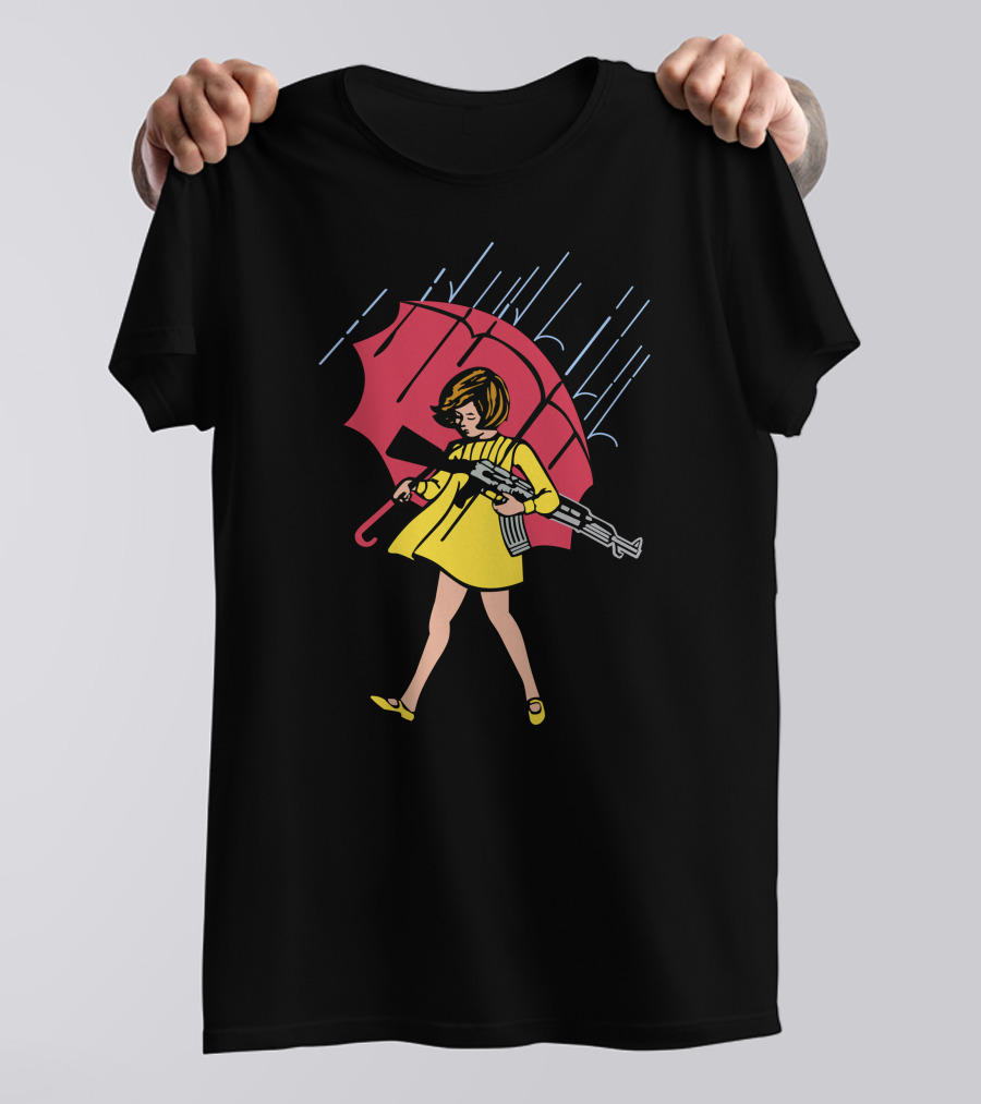 Morton Salt Girl AR-15 Mashup Slinger Assault T-Shirt