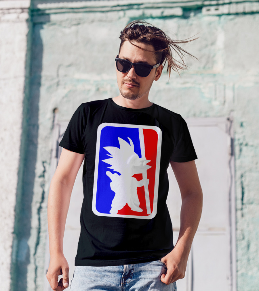 Son Goku NBA Logo Parody Fun T-Shirt