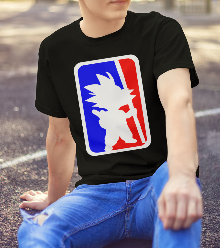 Son Goku NBA Logo Parody Fun T-Shirt