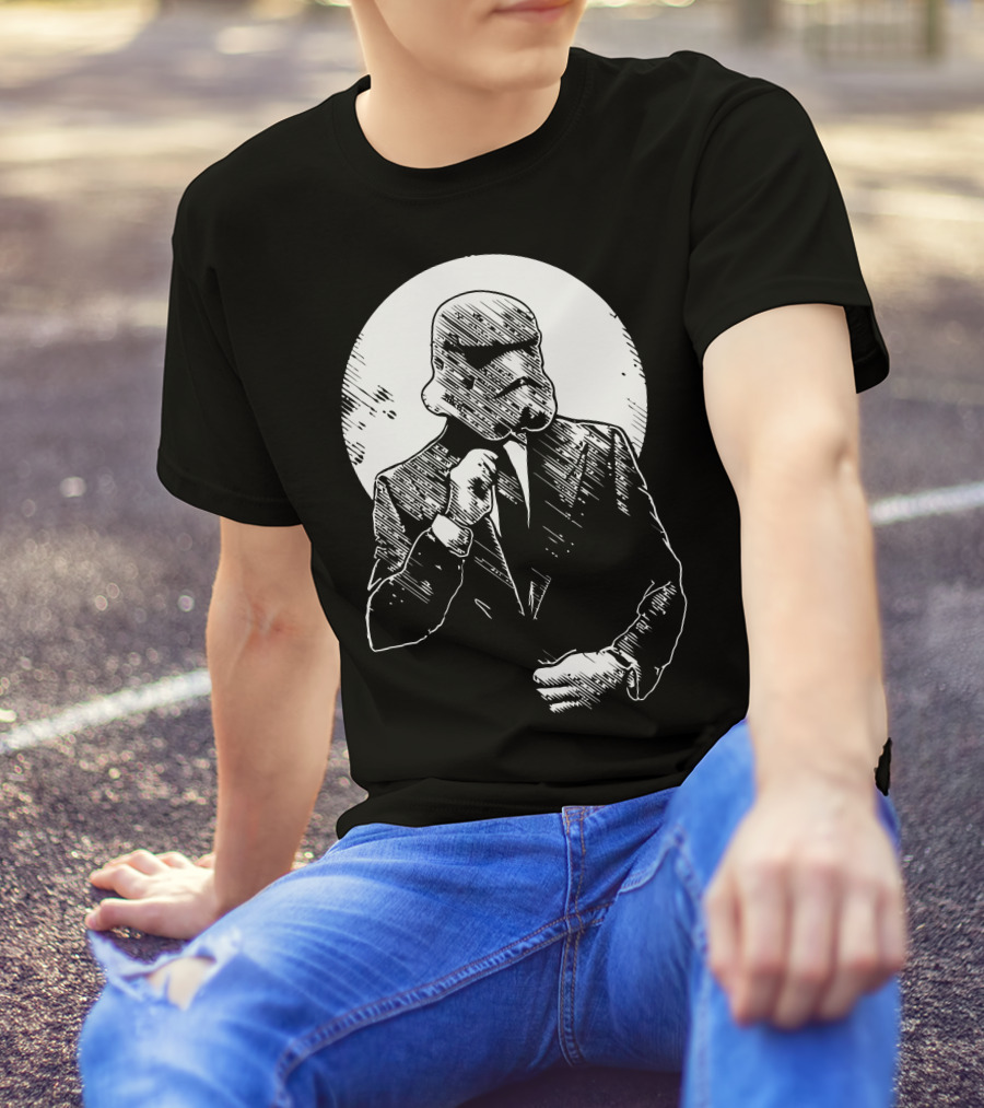 Stormtrooper Suit And Tie Moonlight T-Shirt