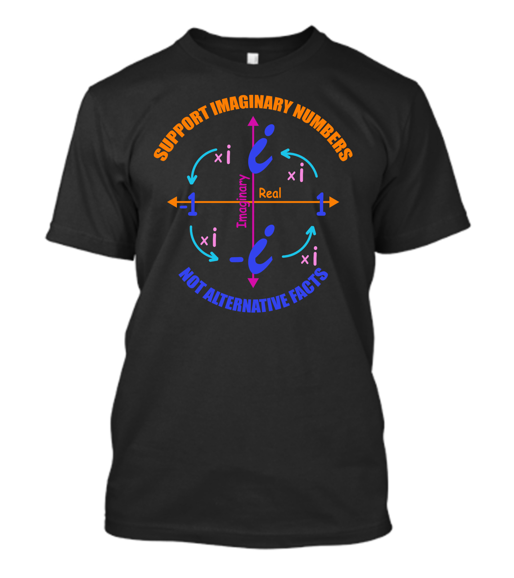 Support Imaginary Numbers Real Imaginary Not Alternative Facts T-Shirt