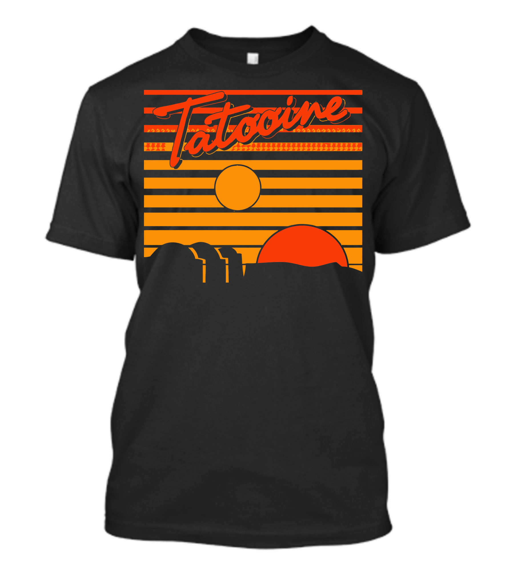 Tatooine Sunset With Twin Suns And Desert Landscape T-Shirt