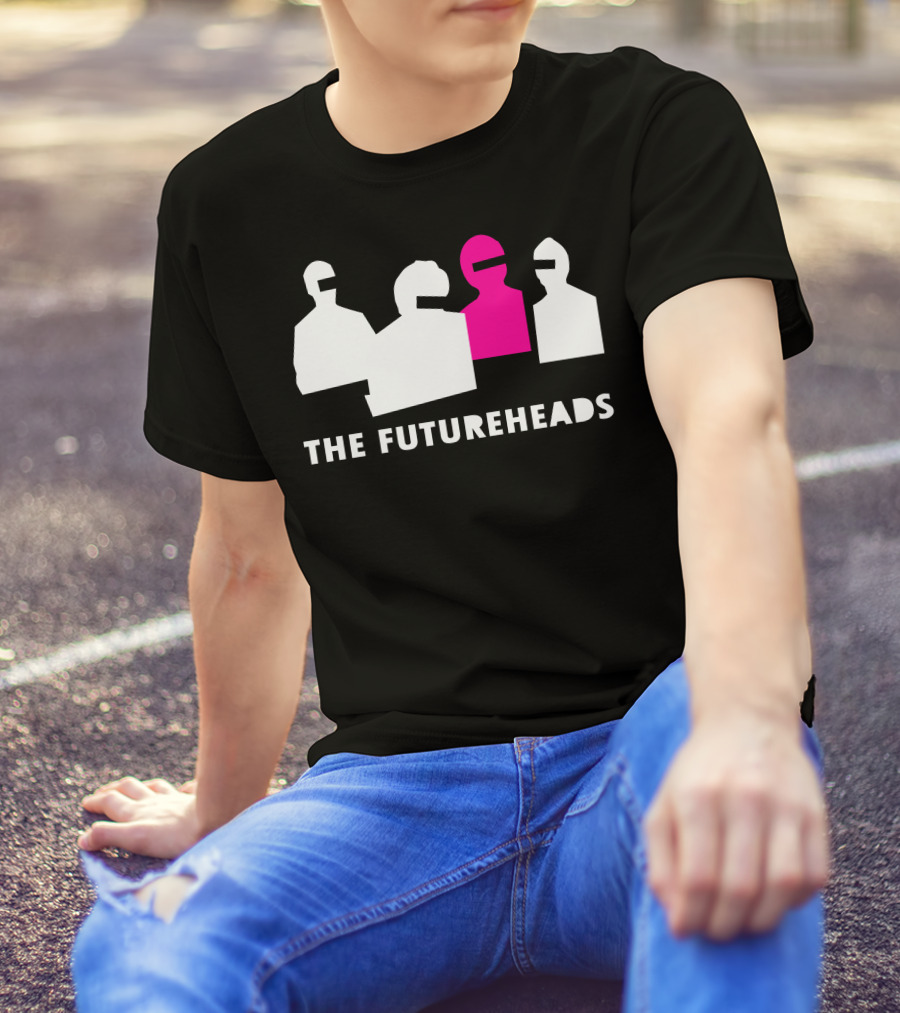 The Futureheads Silhouette Design With Pink Figure T-Shirt