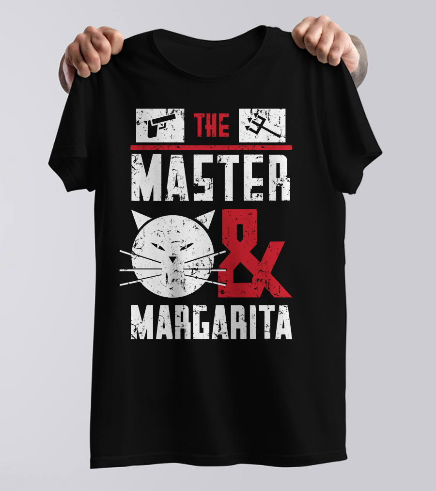 The Master Margarita Cat And Pistol Iconography T-Shirt
