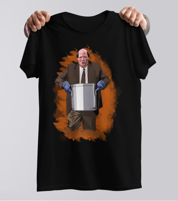 Kevin Malone The Office Chili Spill Iconic Moment T-Shirt