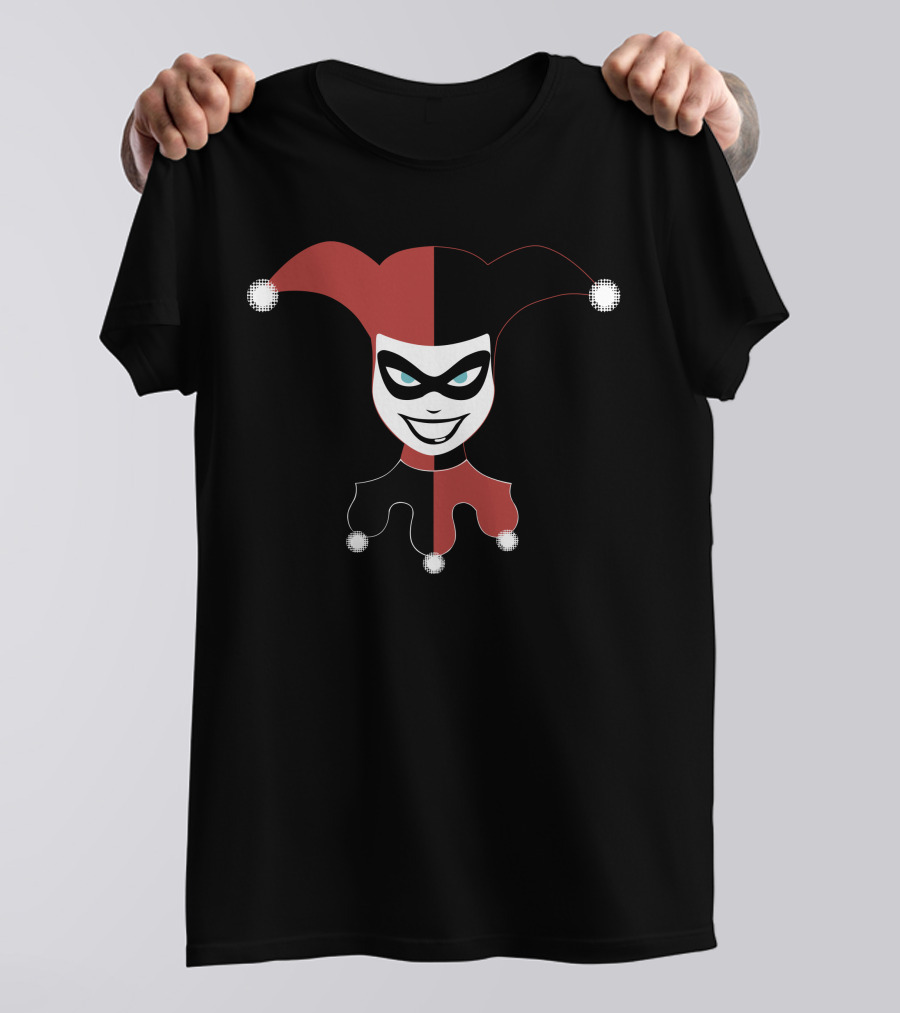 Harley Quinn Jester Mask T-Shirt