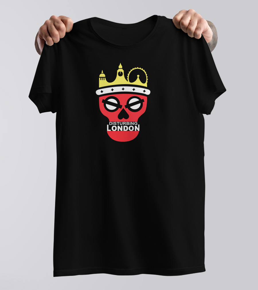 Tinie Tempah Disturbing London Red Skull Crown T-Shirt