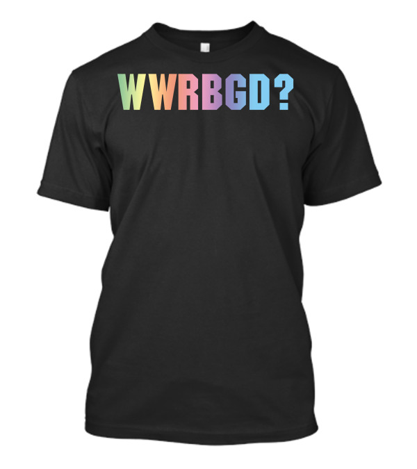 WWRBGD Rainbow Gradient Text T-Shirt