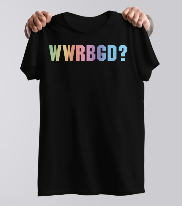 WWRBGD Rainbow Gradient Text T-Shirt