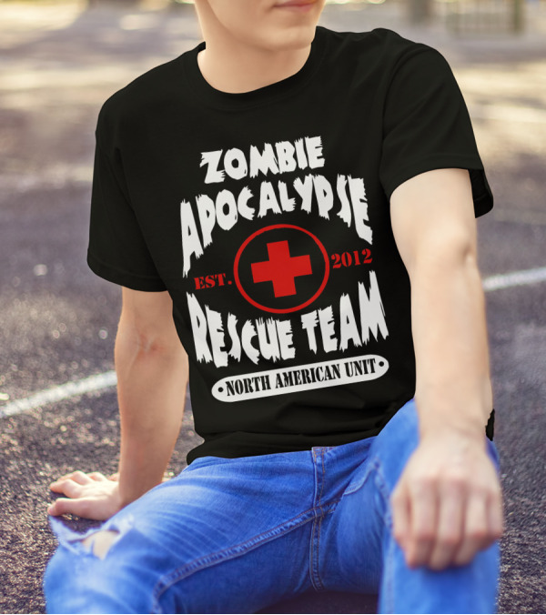 Zombie Apocalypse Rescue Team North American Unit Est. 2012 T-Shirt