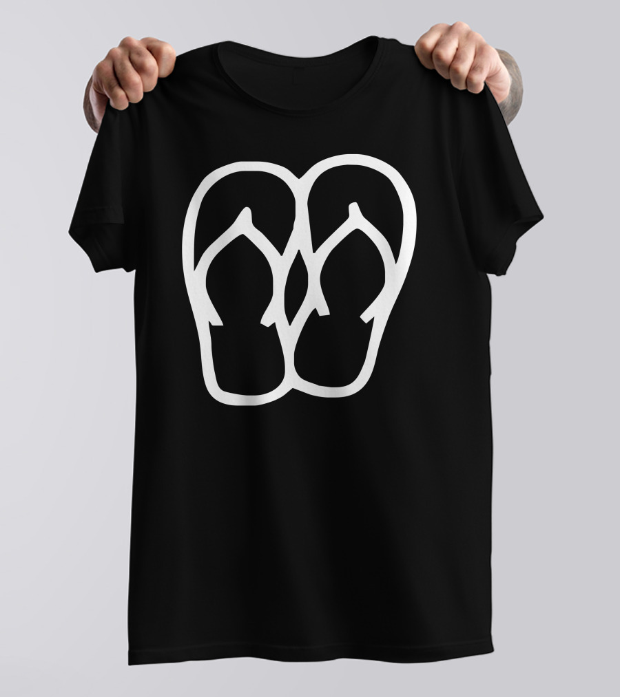 Flip Flops Sticker Vinyl Decal Tropical Summer Sandals Beach Shoes T-Shirt
