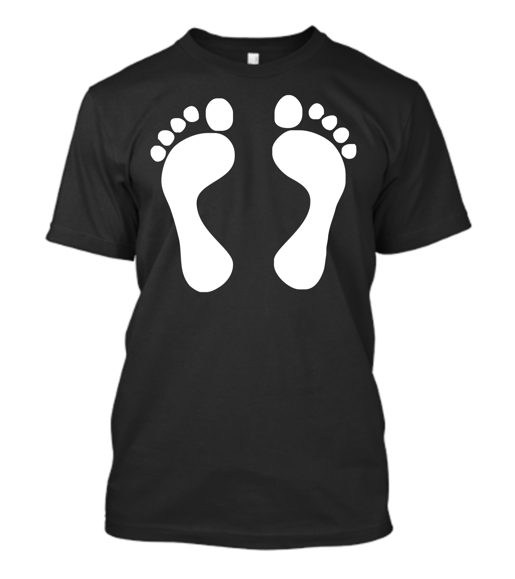 Footprint Sticker Vinyl T-Shirt