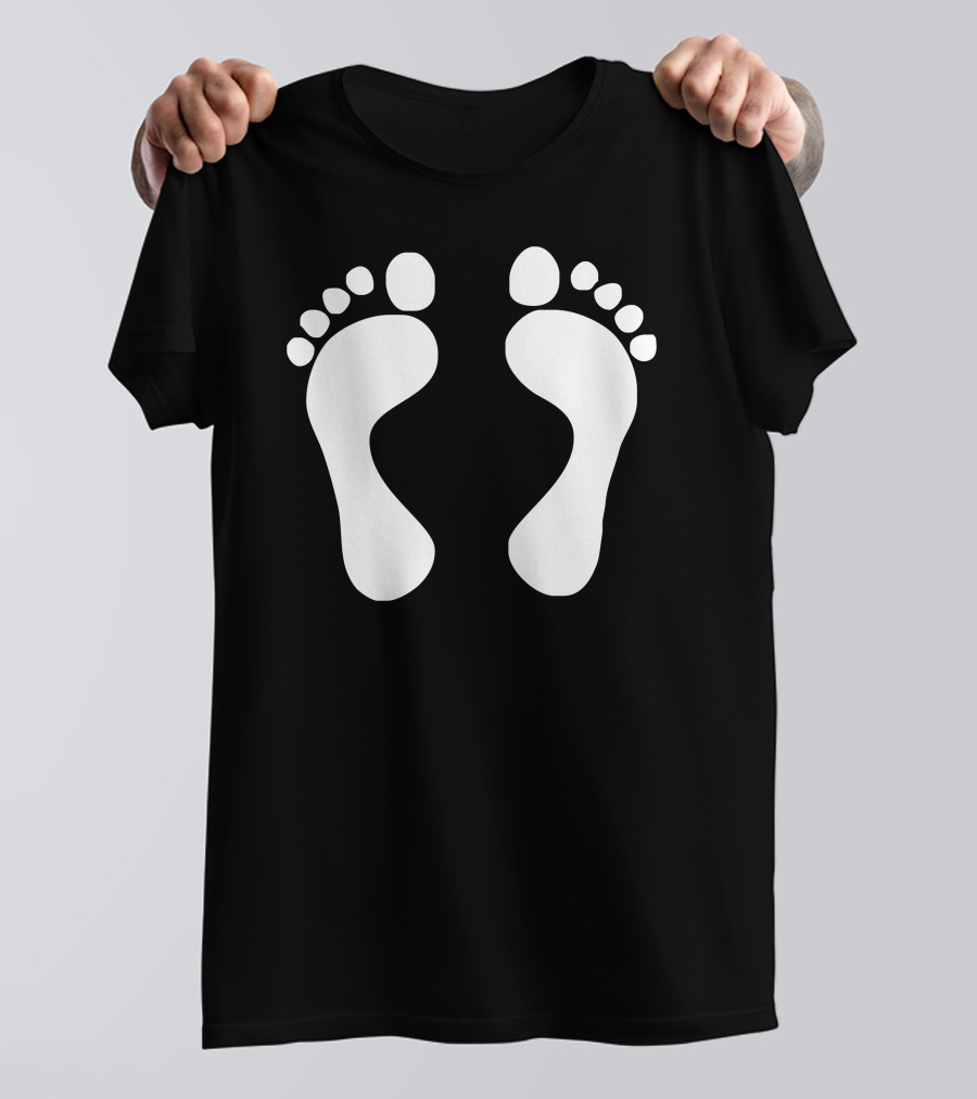 Footprint Sticker Vinyl T-Shirt