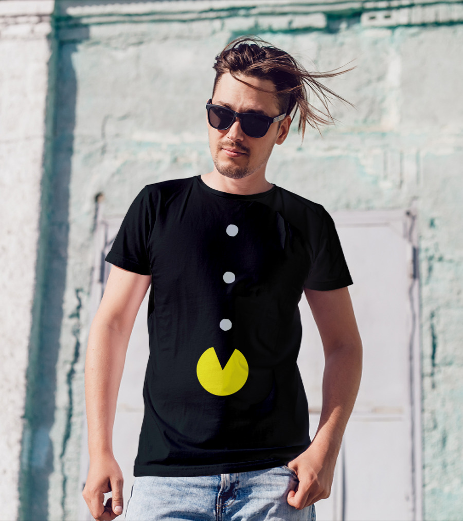 Funny 80s Pac-Man Retro Game Inspired T-Shirt