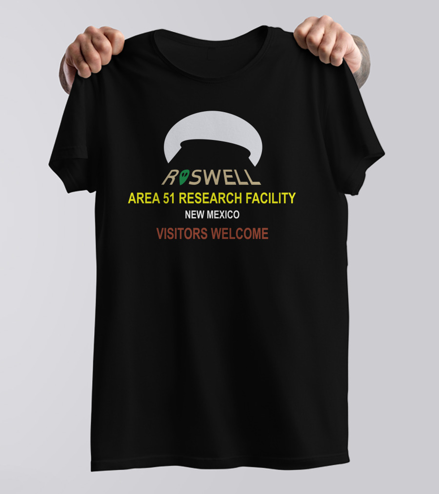 Roswell Area 51 Research Facility New Mexico Visitors Welcome T-Shirt