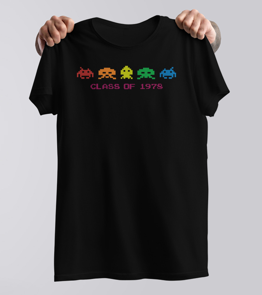 Class Of 1978 Space Invaders Retro Gaming Humor T-Shirt