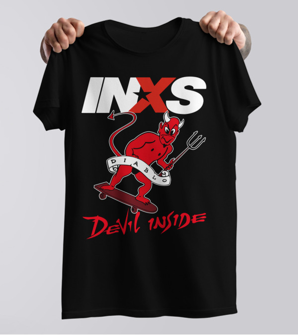 INXS Diablo Devil Inside Skateboarding Demon T-Shirt