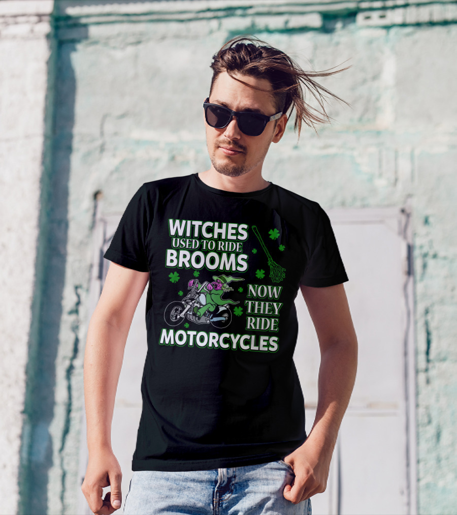 Witches Used To Ride Brooms Now They Ride Motorcycles T-Shirt