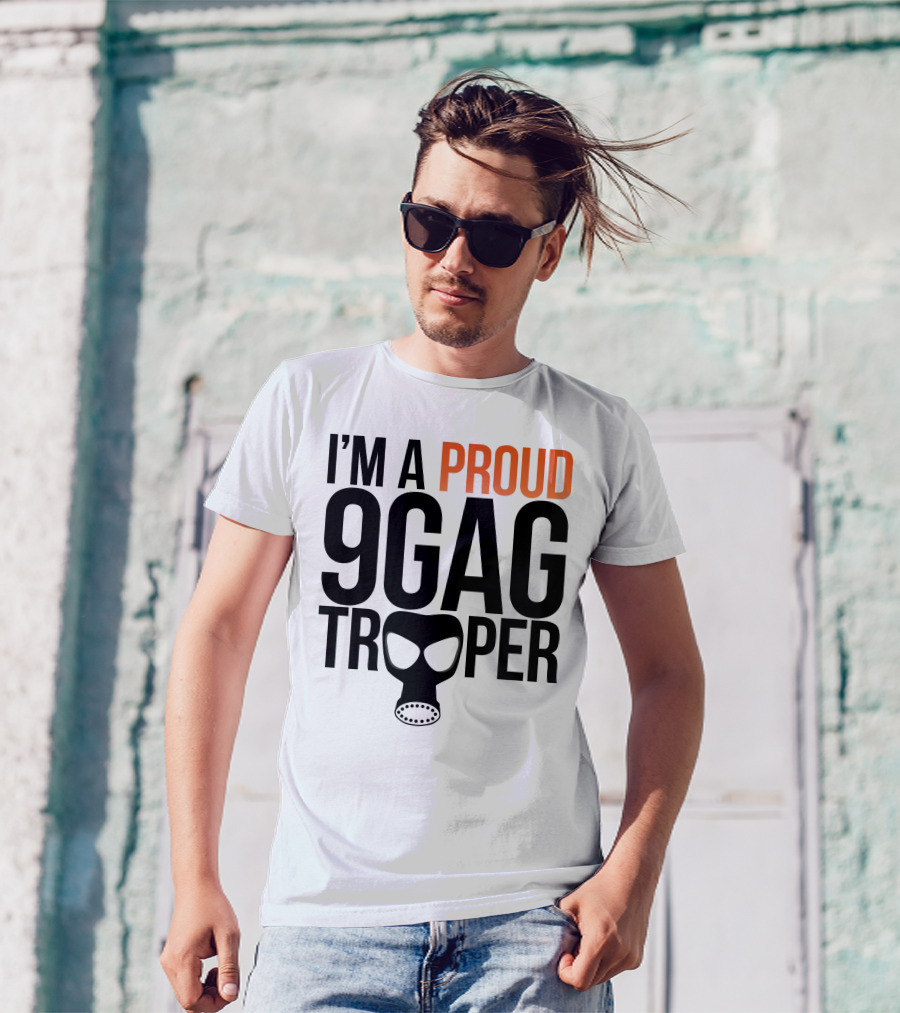 I'm A Proud 9GAG Trooper Gas Mask T-Shirt