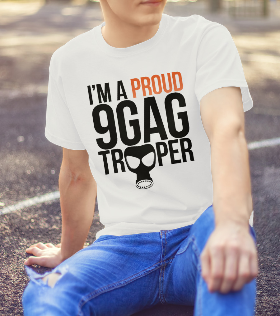 I'm A Proud 9GAG Trooper Gas Mask T-Shirt