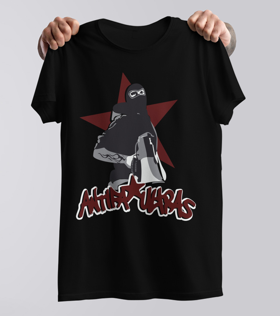 Antifa Ultras Star Masked Protester With Megaphone T-Shirt