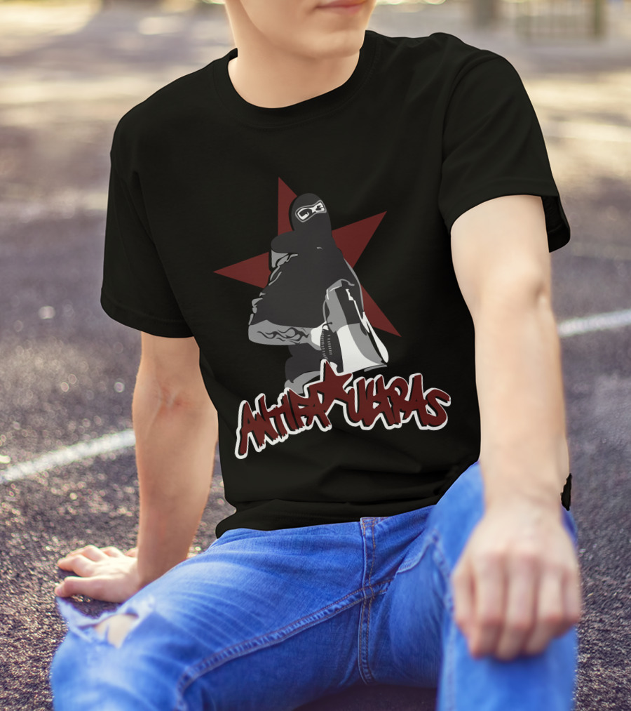 Antifa Ultras Star Masked Protester With Megaphone T-Shirt