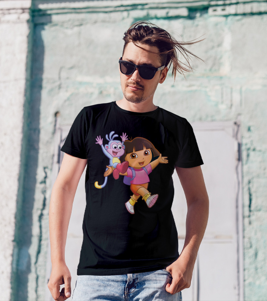 Cartoon Png Transparent Dora And Boots Adventure T-Shirt