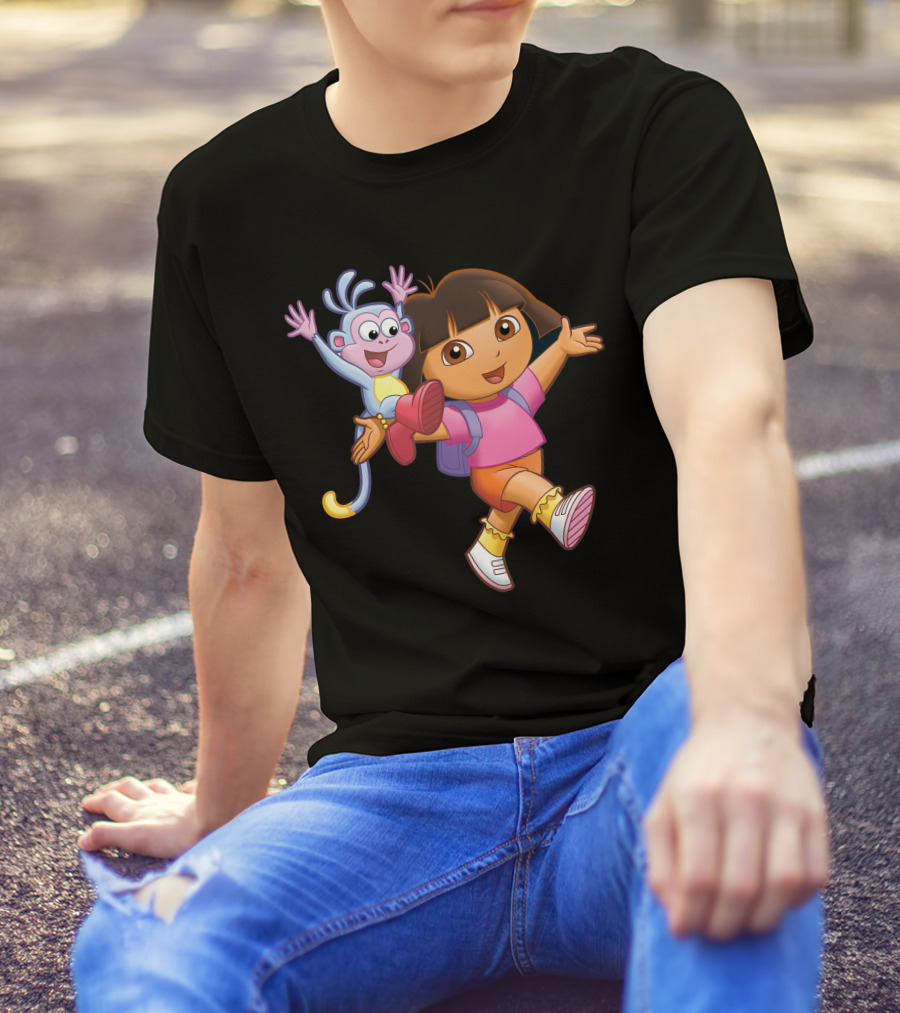 Cartoon Png Transparent Dora And Boots Adventure T-Shirt