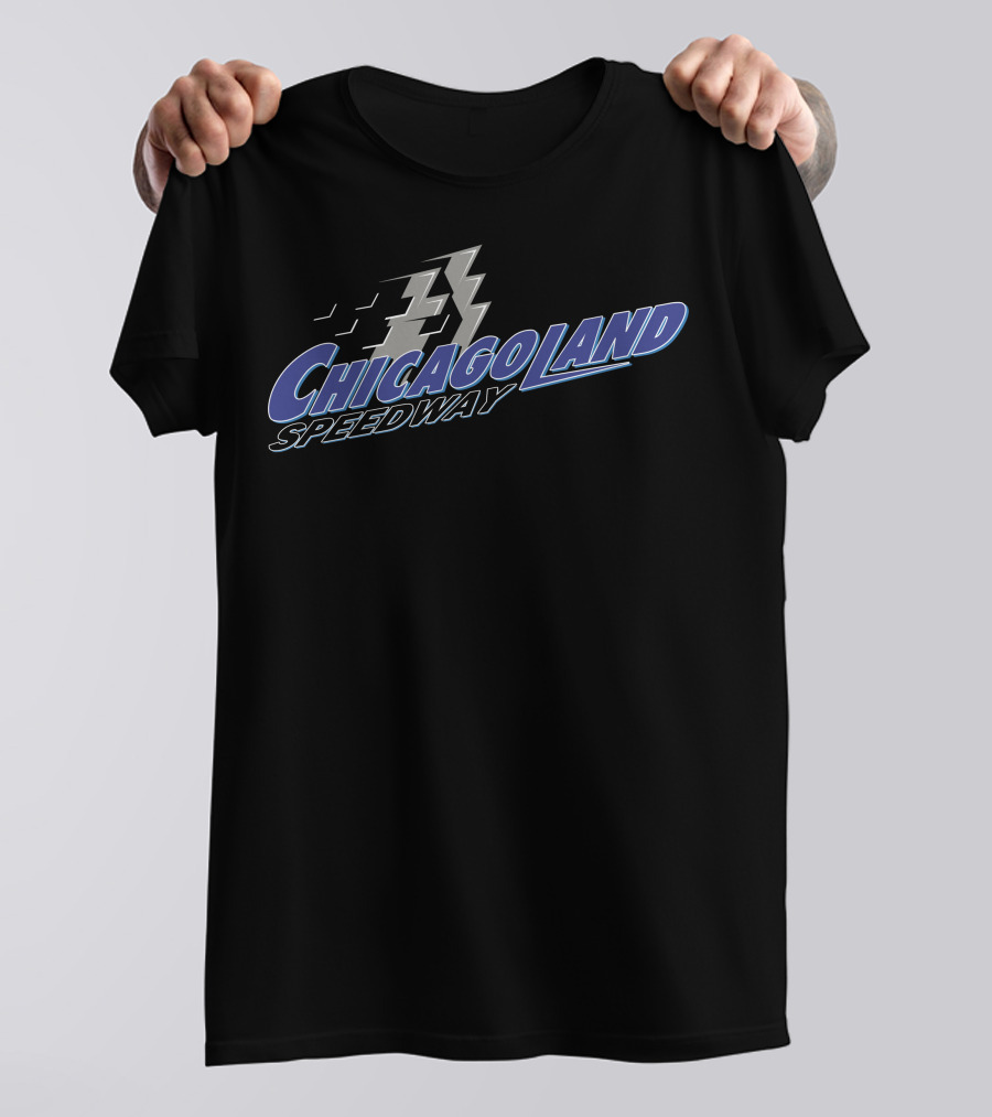 Chicagoland Speedway Cool Racing Checkerboard T-Shirt