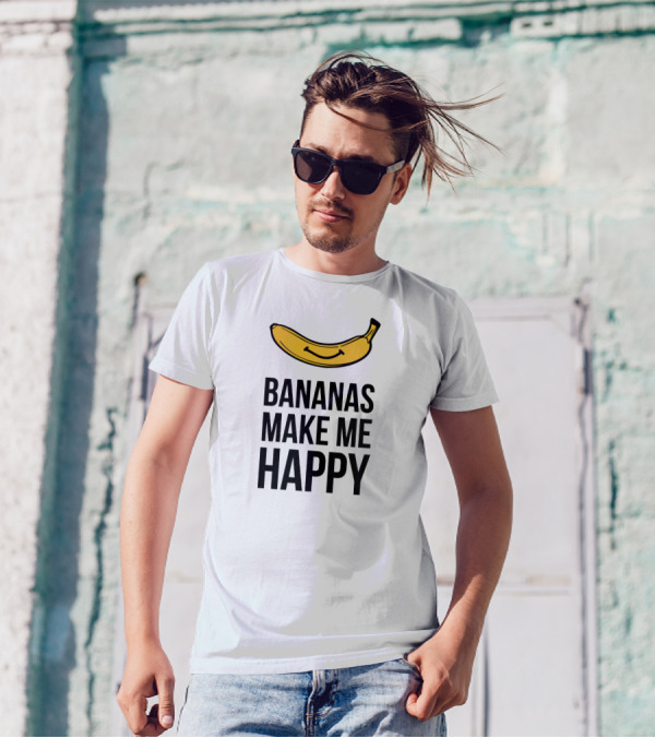Bananas Make Me Happy T-Shirt