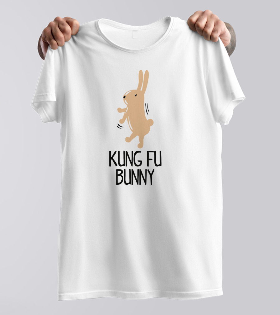 Kung Fu Bunny Jumping In Action T-Shirt