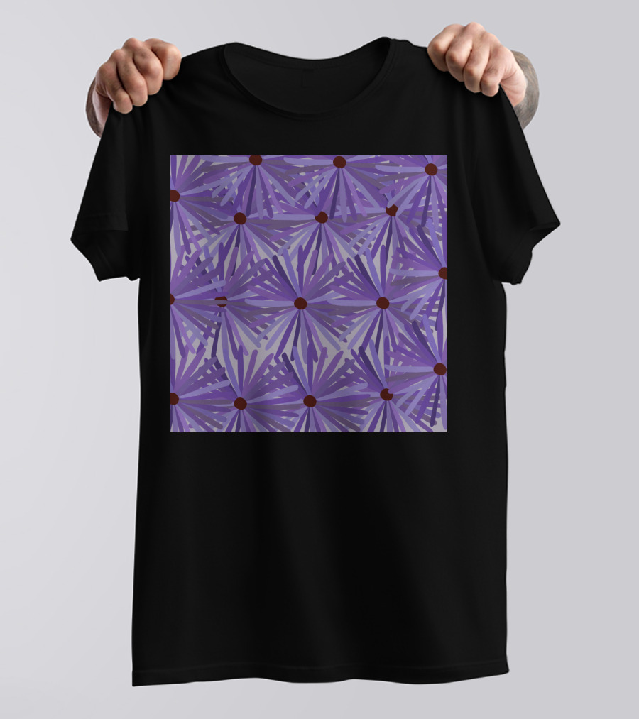 Latest Purple Floral T-Shirt