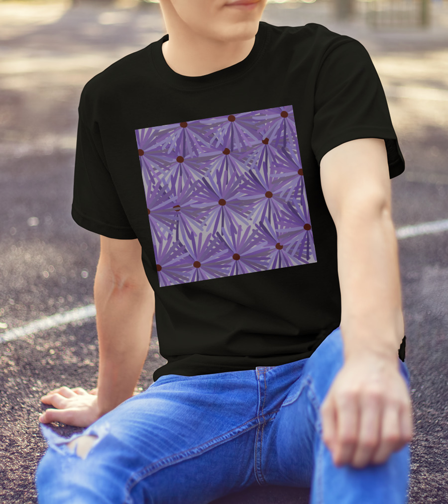 Latest Purple Floral T-Shirt