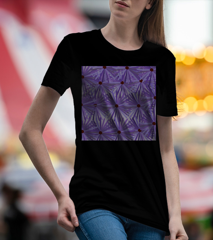 Latest Purple Floral T-Shirt