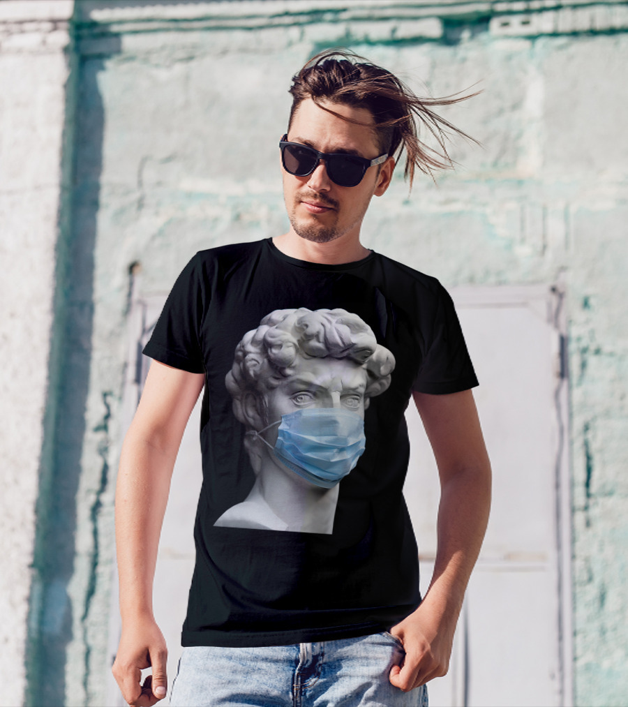 David Medical Mask Sculpture T-Shirt