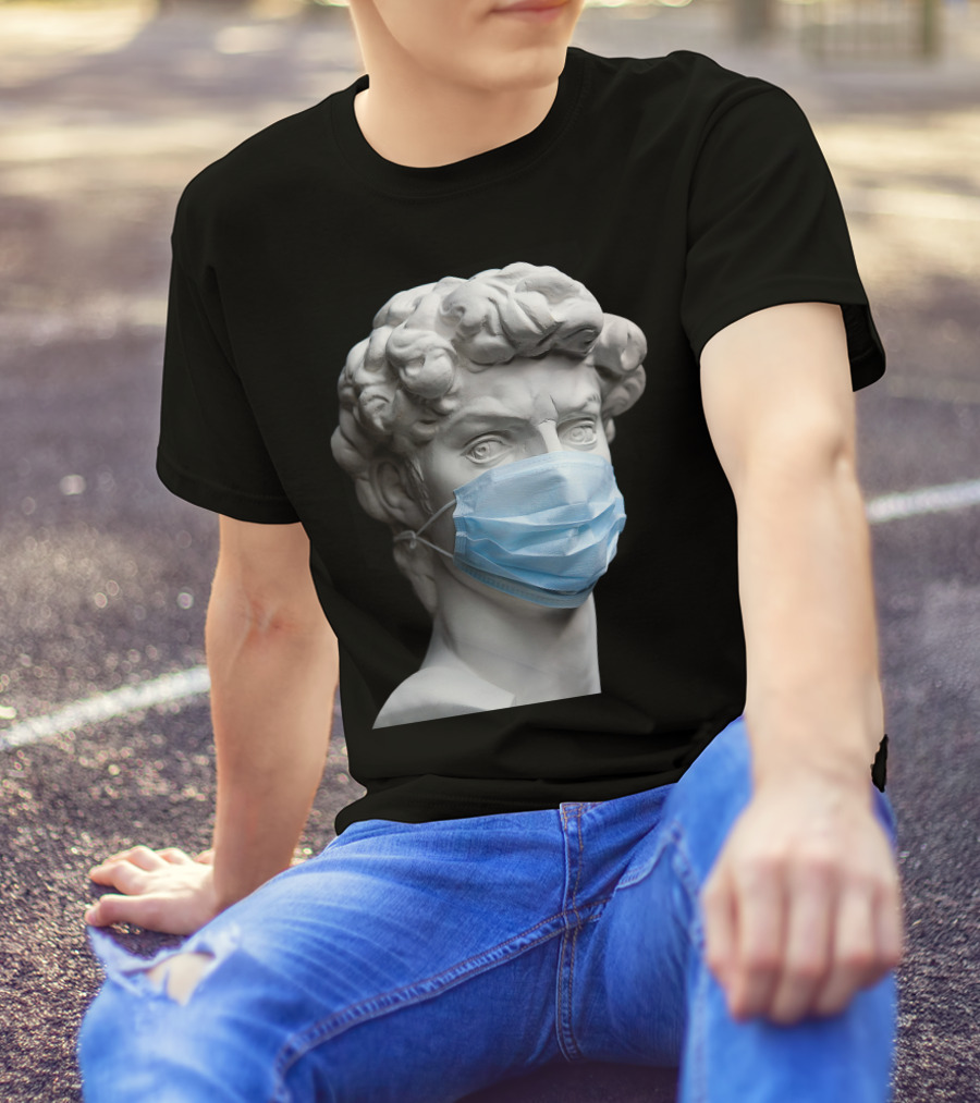 David Medical Mask Sculpture T-Shirt