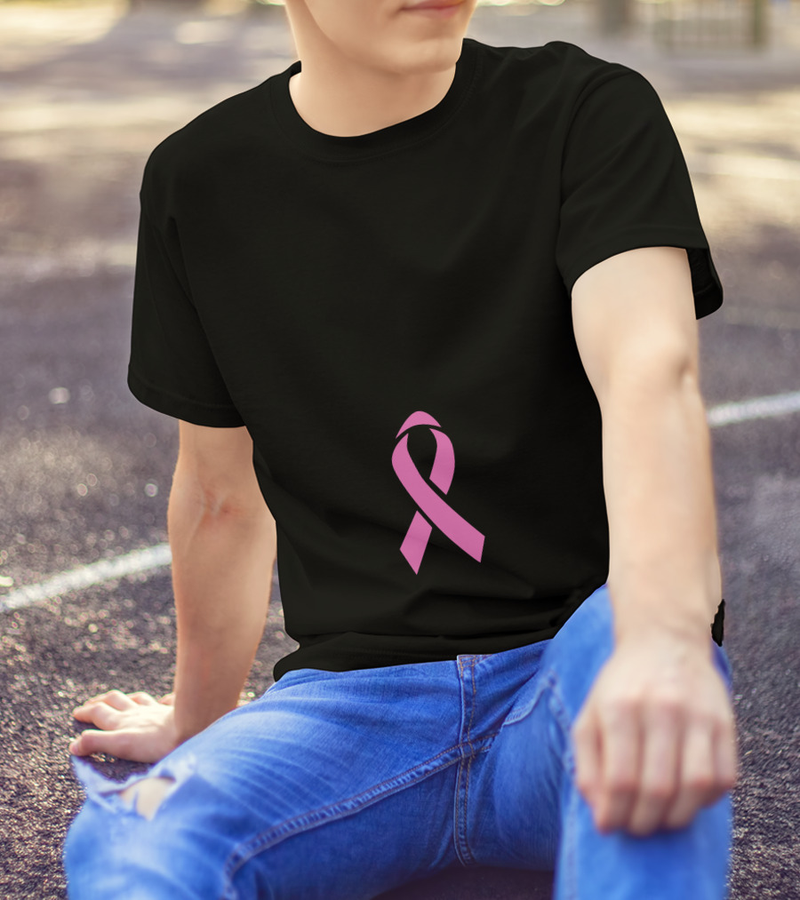 Cancer Awareness No One Fights Alone Pink T-Shirt