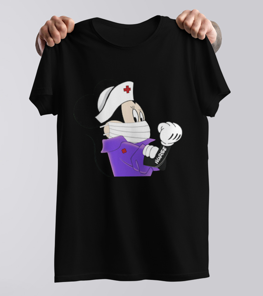Nurseok Minnie Mouse Nurse Power Arm Flex T-Shirt