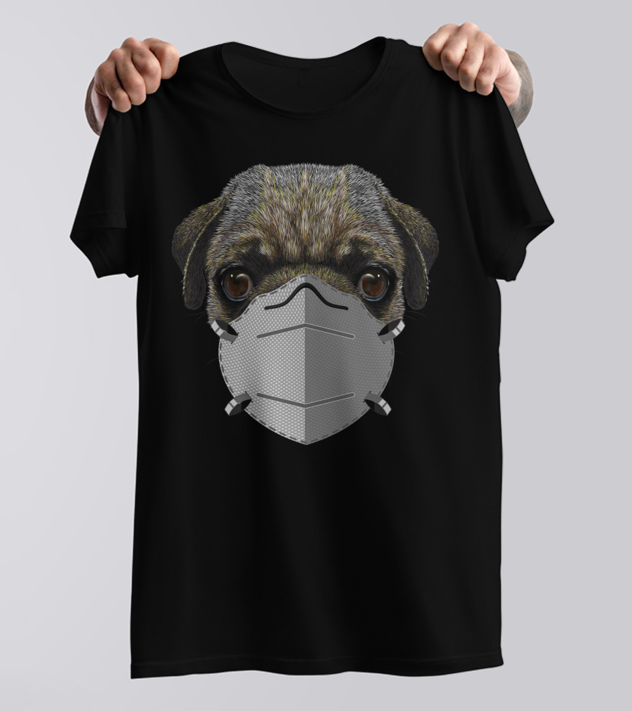 Paramedic Pug Dog Masked Pug Face T-Shirt