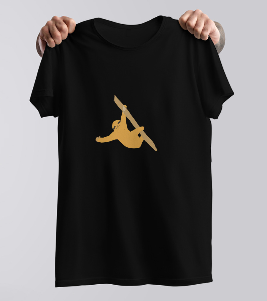 Sloth Orange Pole Climber T-Shirt